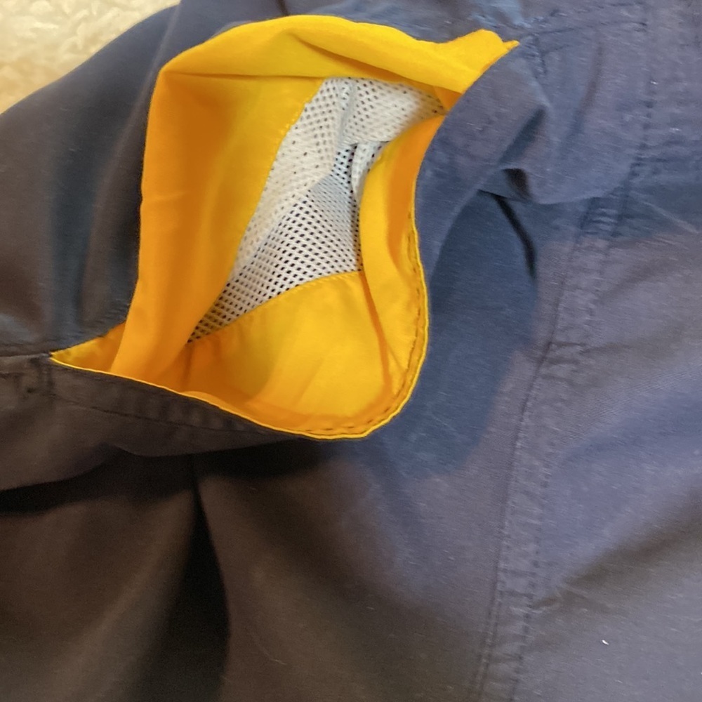 PERRY ELLIS AMERICA  XXL DRAWSTRING SWIM TRUNKS NAVY BLUE YELLOW RED TAN… - Picture 4 of 12